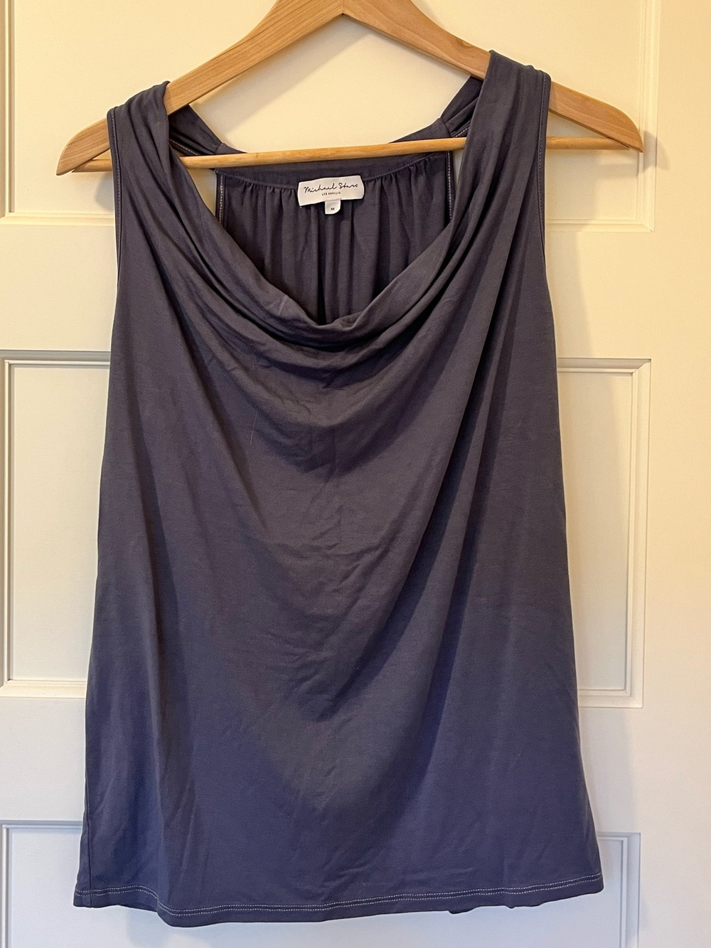 Michael Stars • Eve Cowl Neck Tank Top • Draped Jersey Knit • Size M